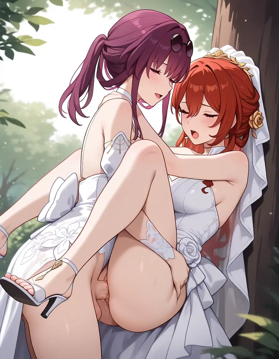 AI art 'kafka and himeko made up, now stelle has two moms for offical'