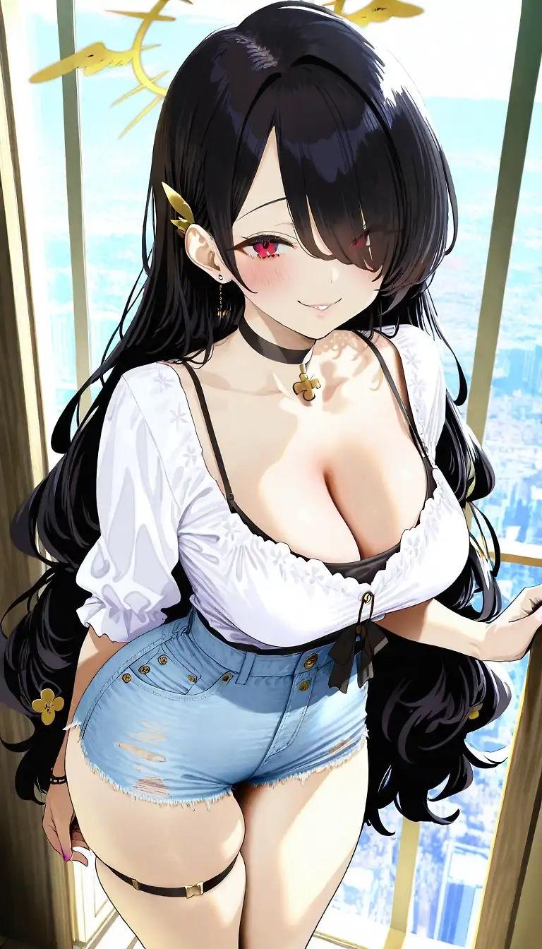 AI art "hinata blue archive"