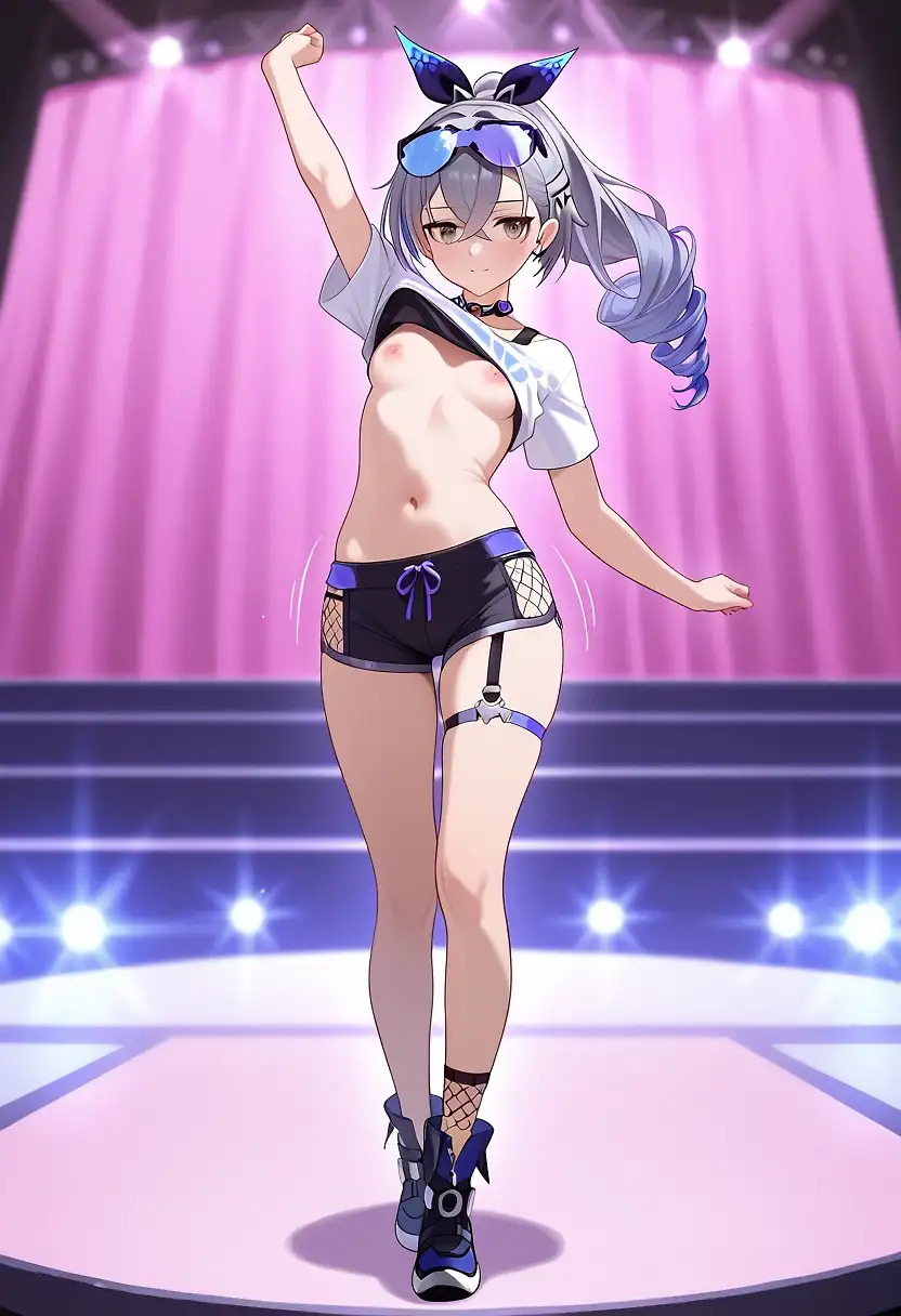 AI art 'Mor silverwolf'