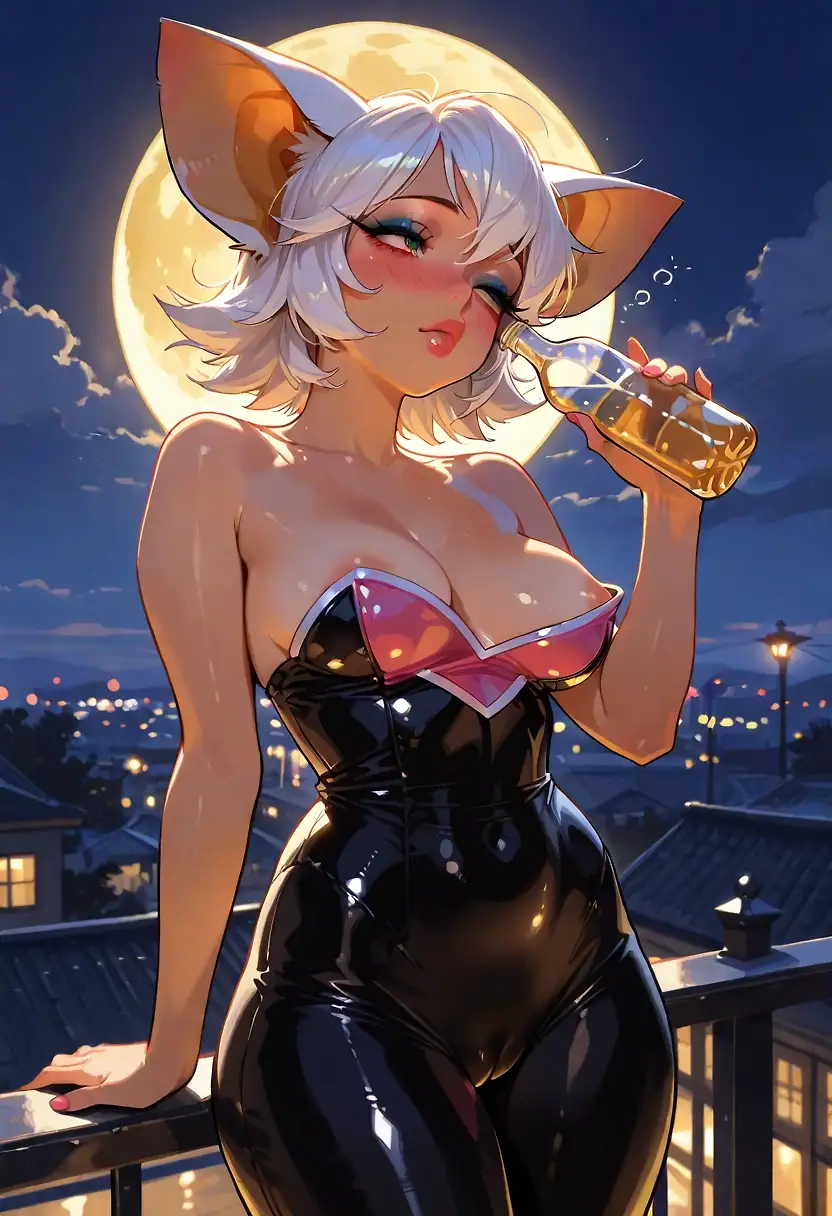 AI art "Rouge the bat"