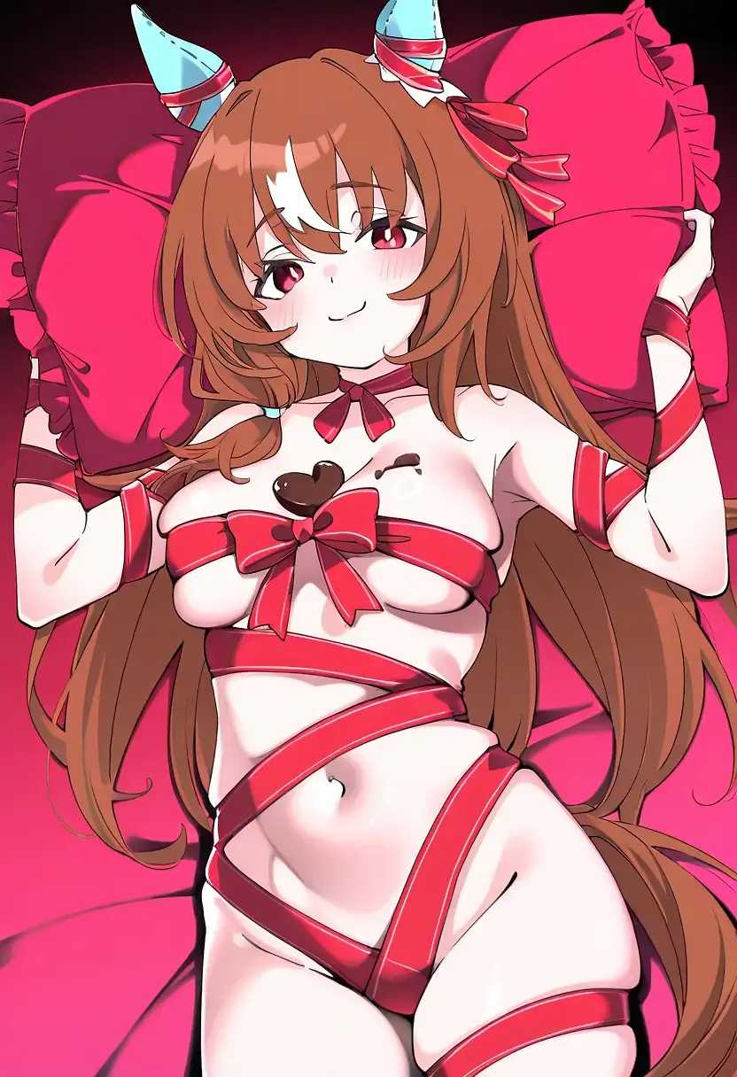 AI art 'Still In Love Having Fun with Her Valentine's Day Chocolate <3' with user description 'various models, similar prompts.'