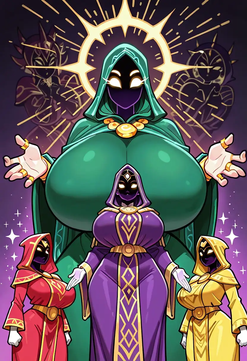 AI art 'We love casting spells' with user description 'You know what this is a reference to.... If you don't know, google the title :)'