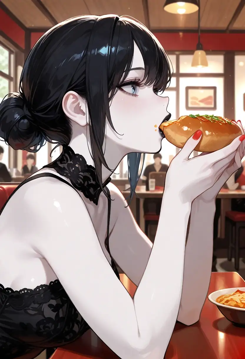 AI art 'one day in life of nyomi (oc)'