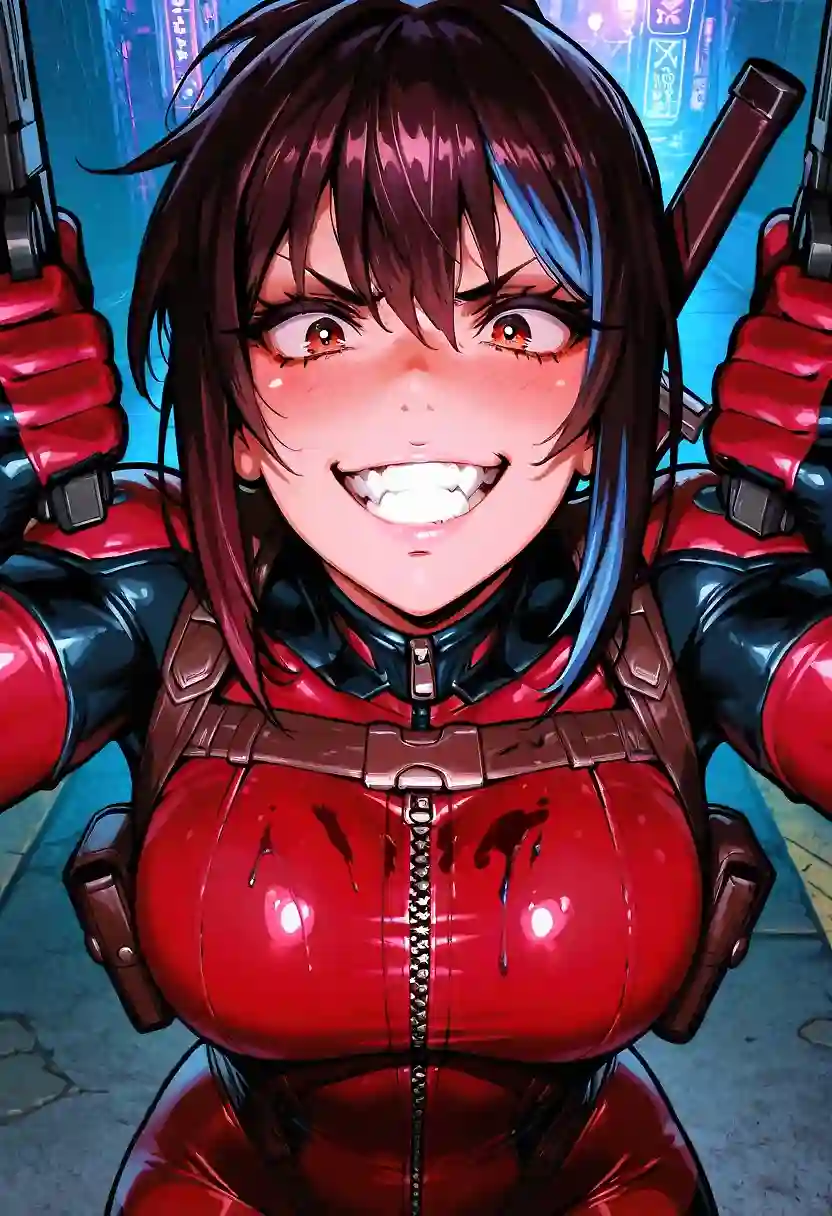 AI art 'Revypool' with user description 'Revy got tricked by the merc'