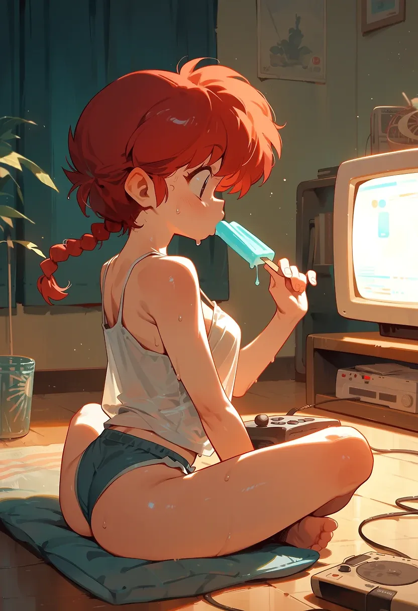 AI art "National freezer poo and video games day."