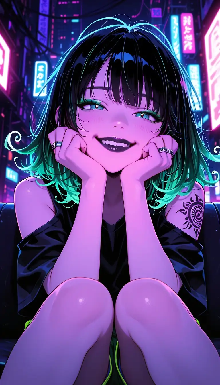 AI art 'Neon Palette Style'