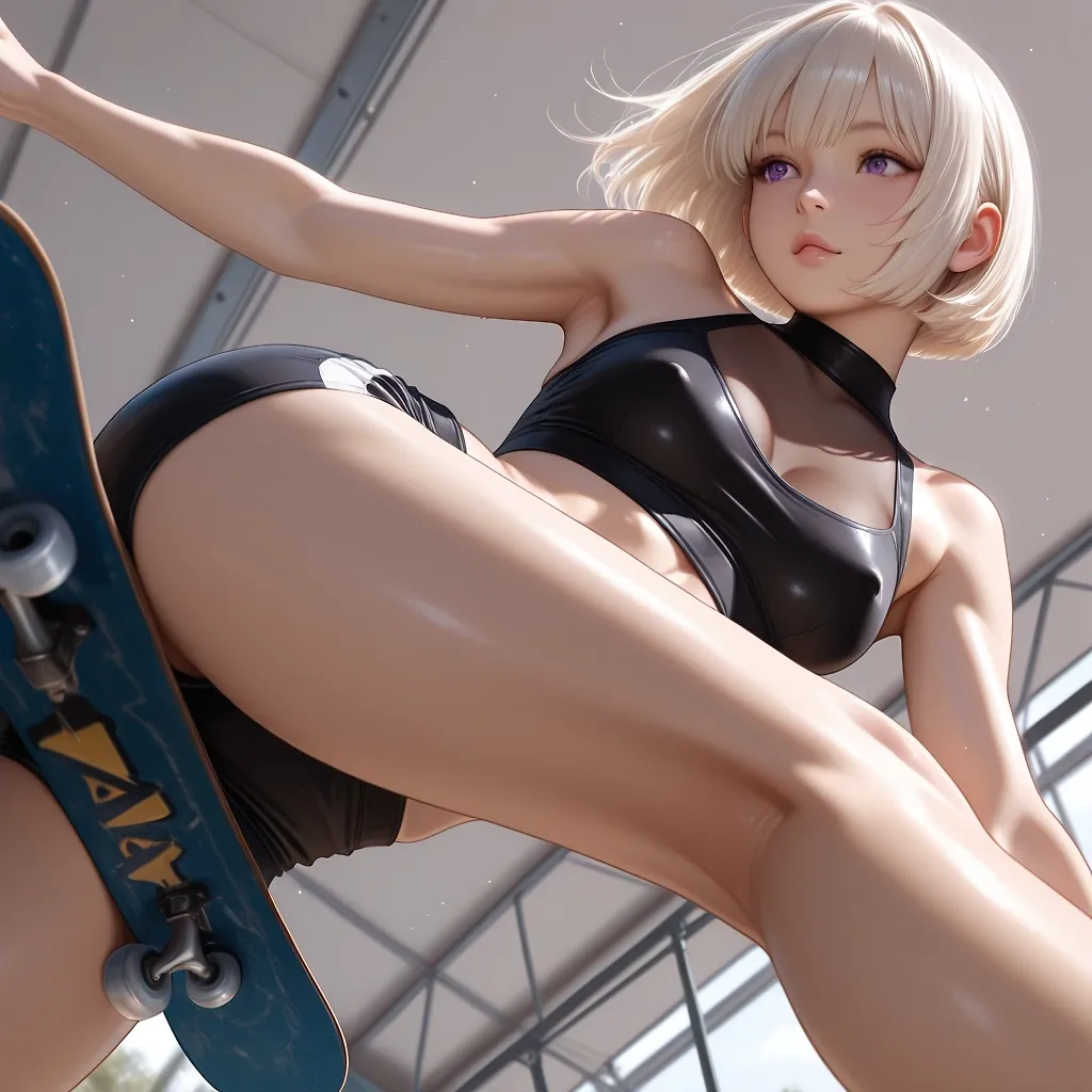 Girls are so sexy on skateboard... part 2