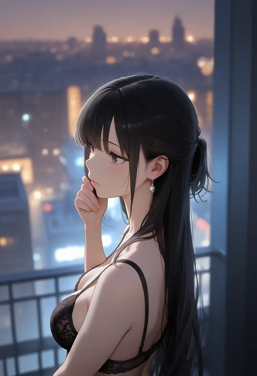 AI art 'From the balcony'