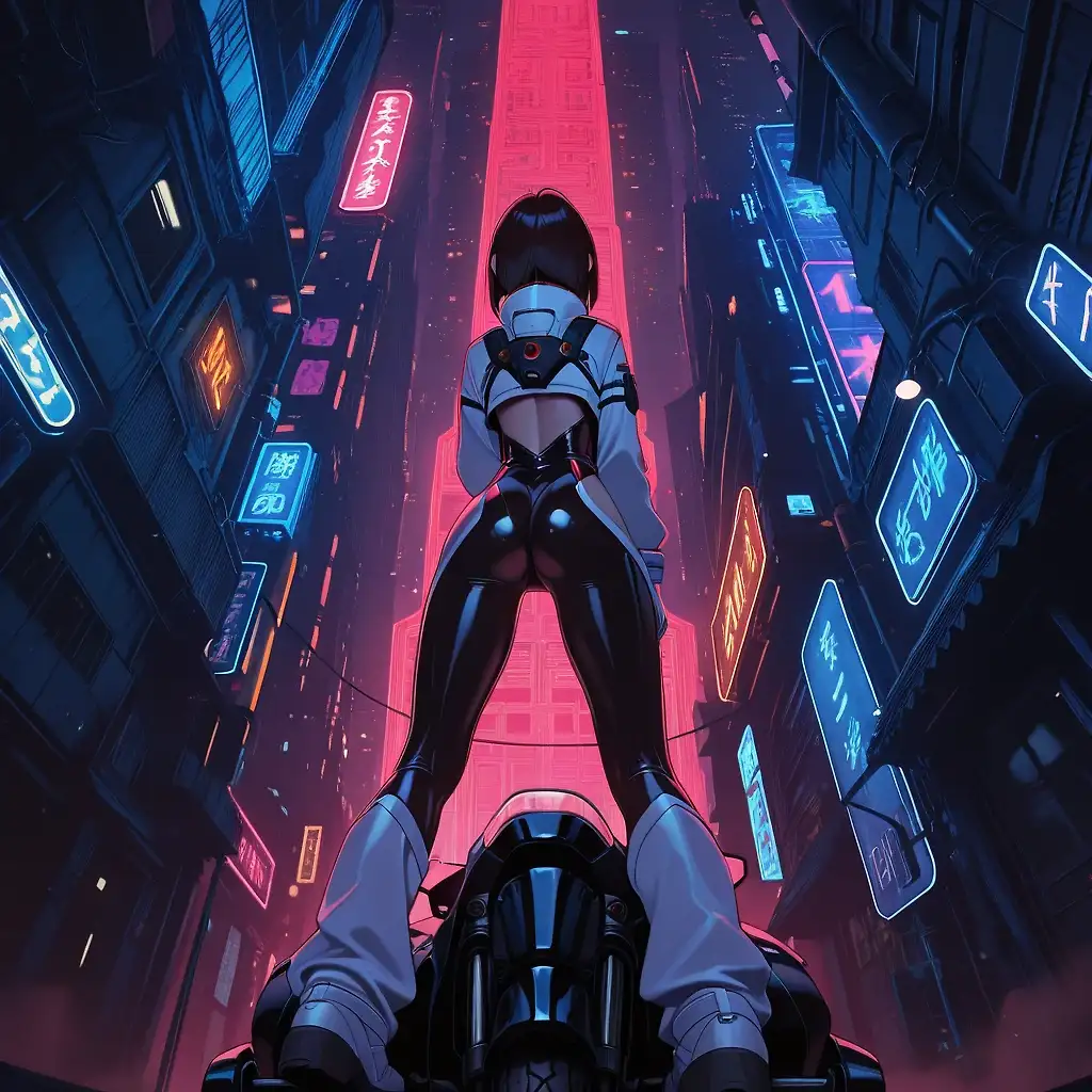 AI art 'In the city at night'
