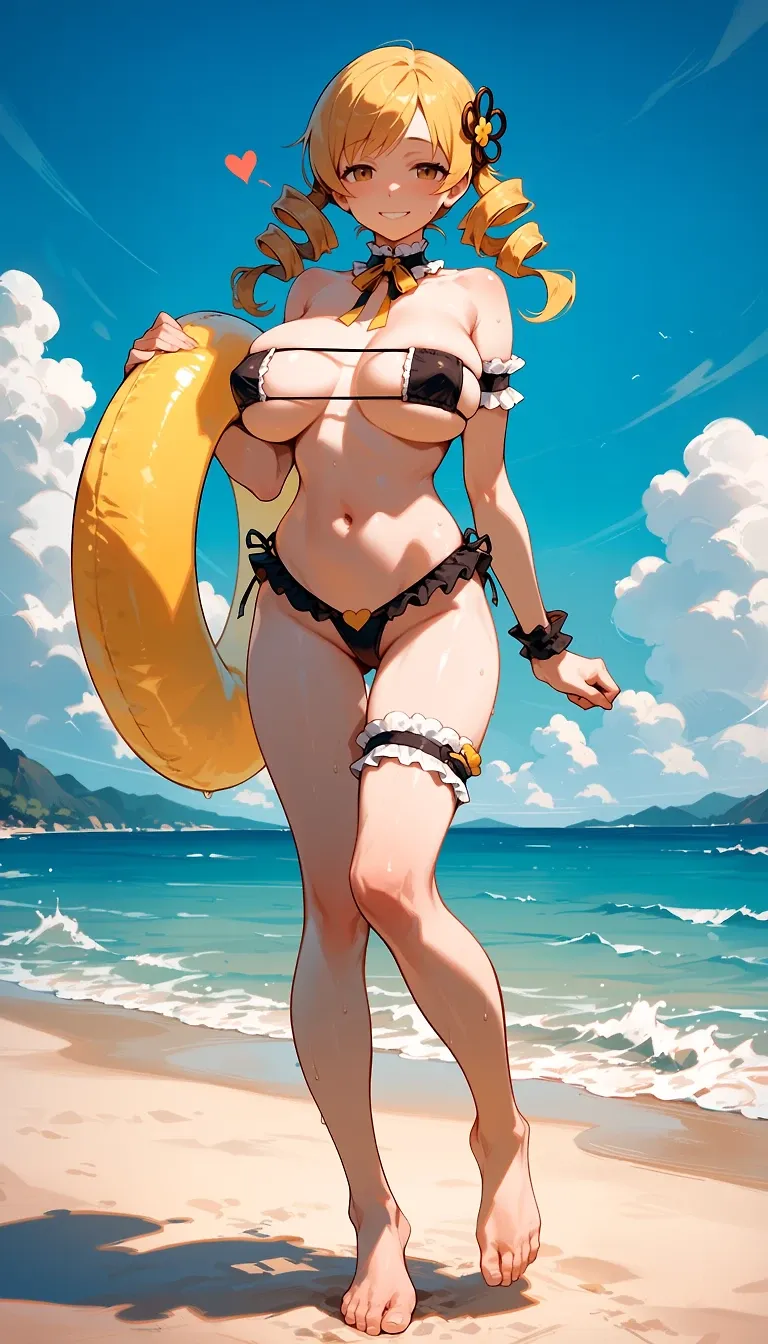 AI art "eyepatch micro bikini、mami"