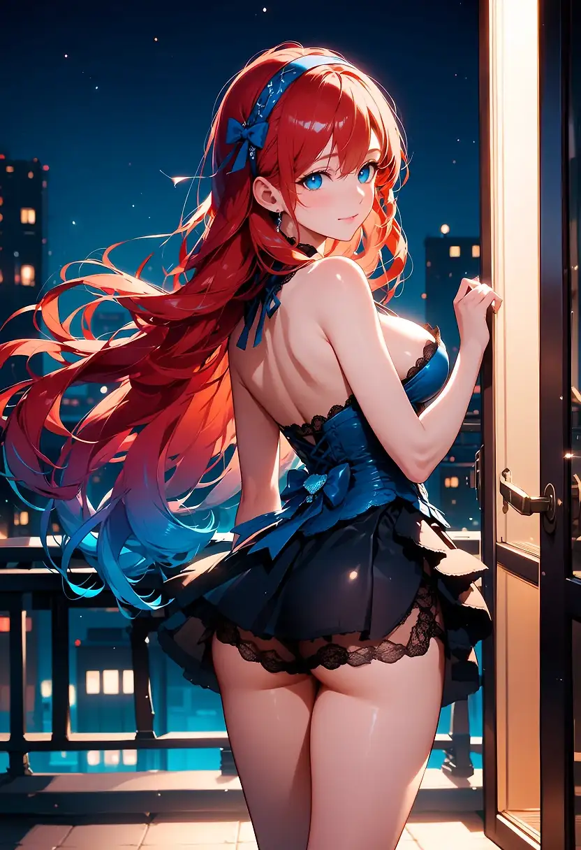 AI art 'Red M'
