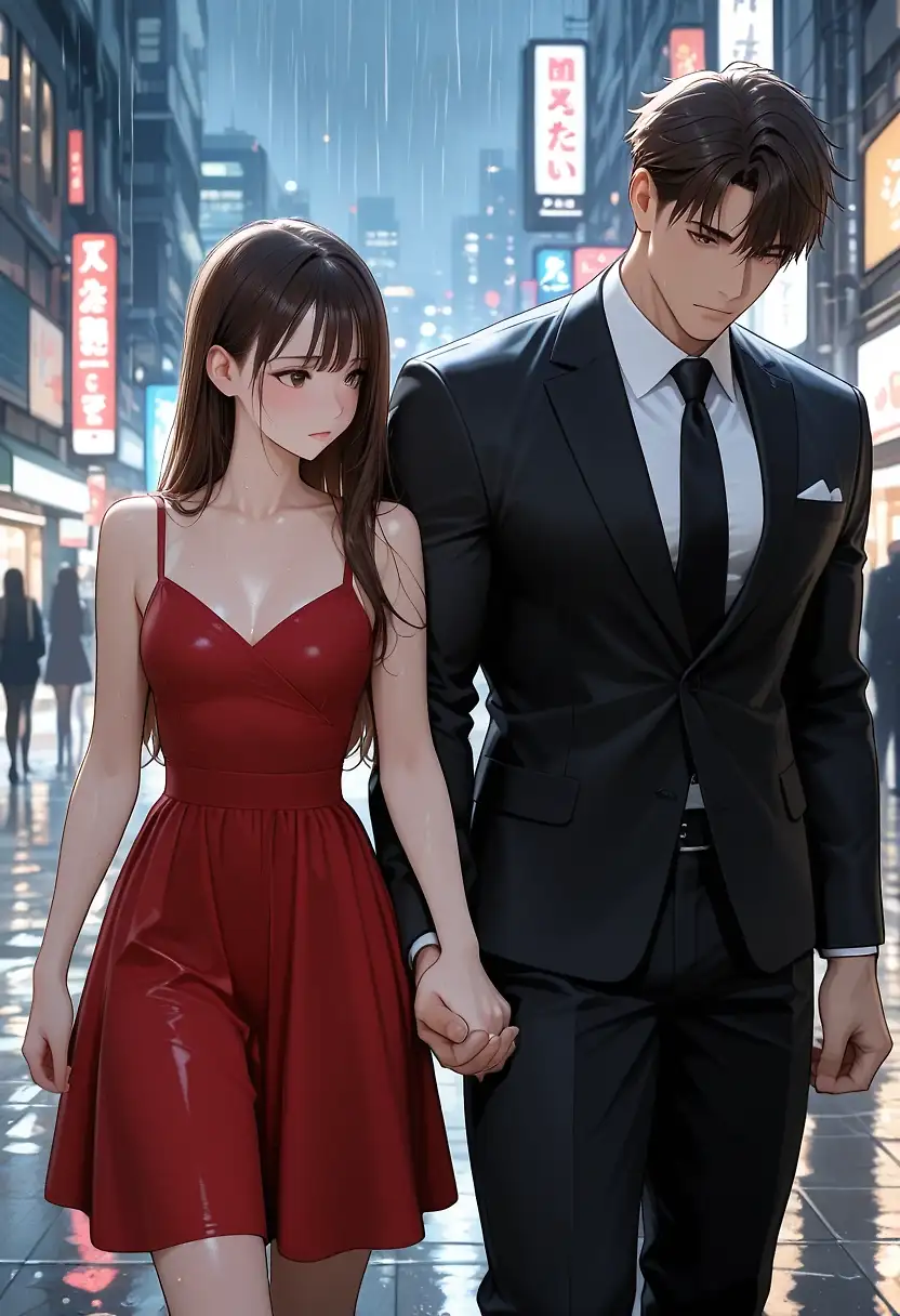 AI art "Wet from the rain"