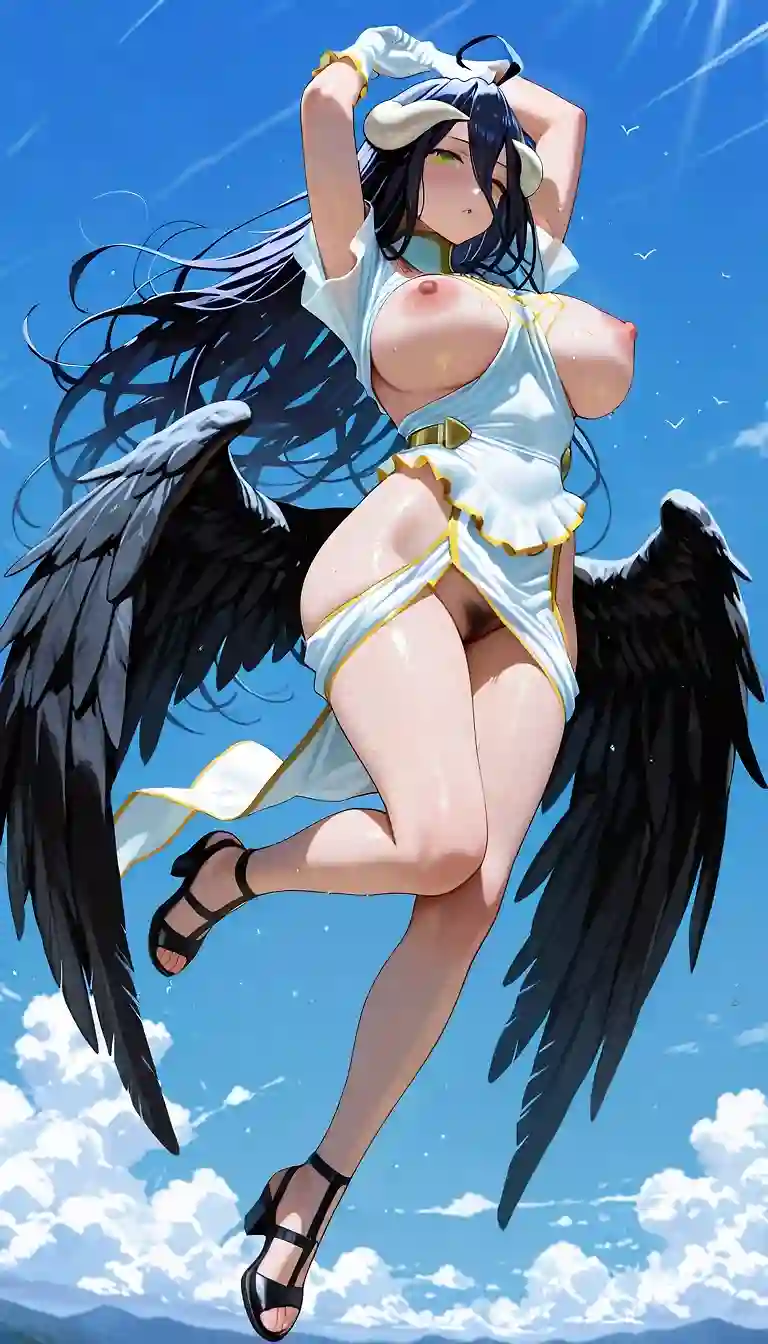 AI art 'ALBEDO' with user description 'VIRGEN SUCCUBUS'