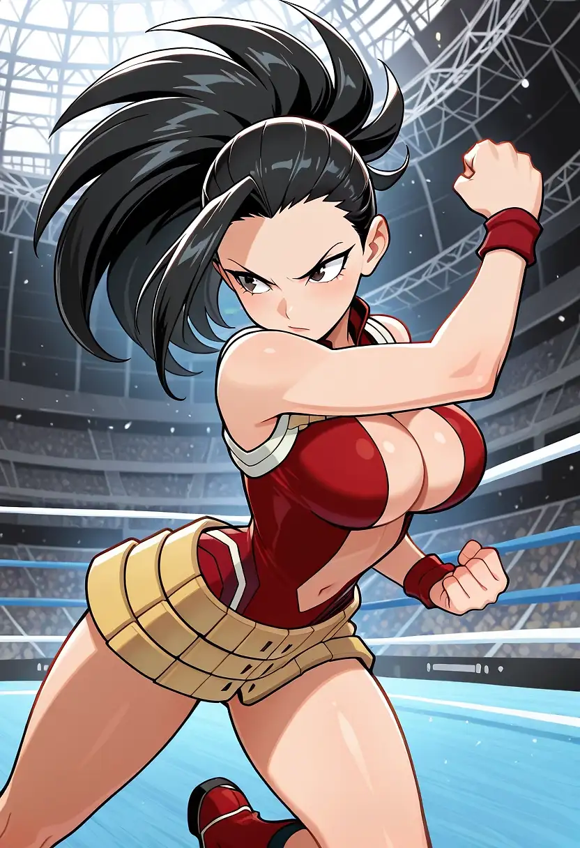 AI art "Don't touch Momo's tits or you'll pay!"