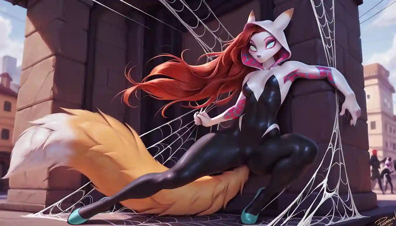 AI art "Foxy Ghost Spider"