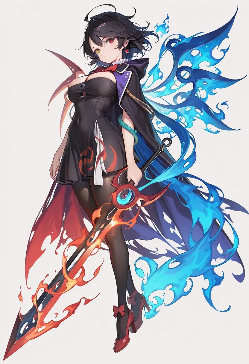 AI art "Nue Houjuu" with user description "I took inspiration from an artist I saw on twitter, more polished than mine.

Overall I still like how this one developed."