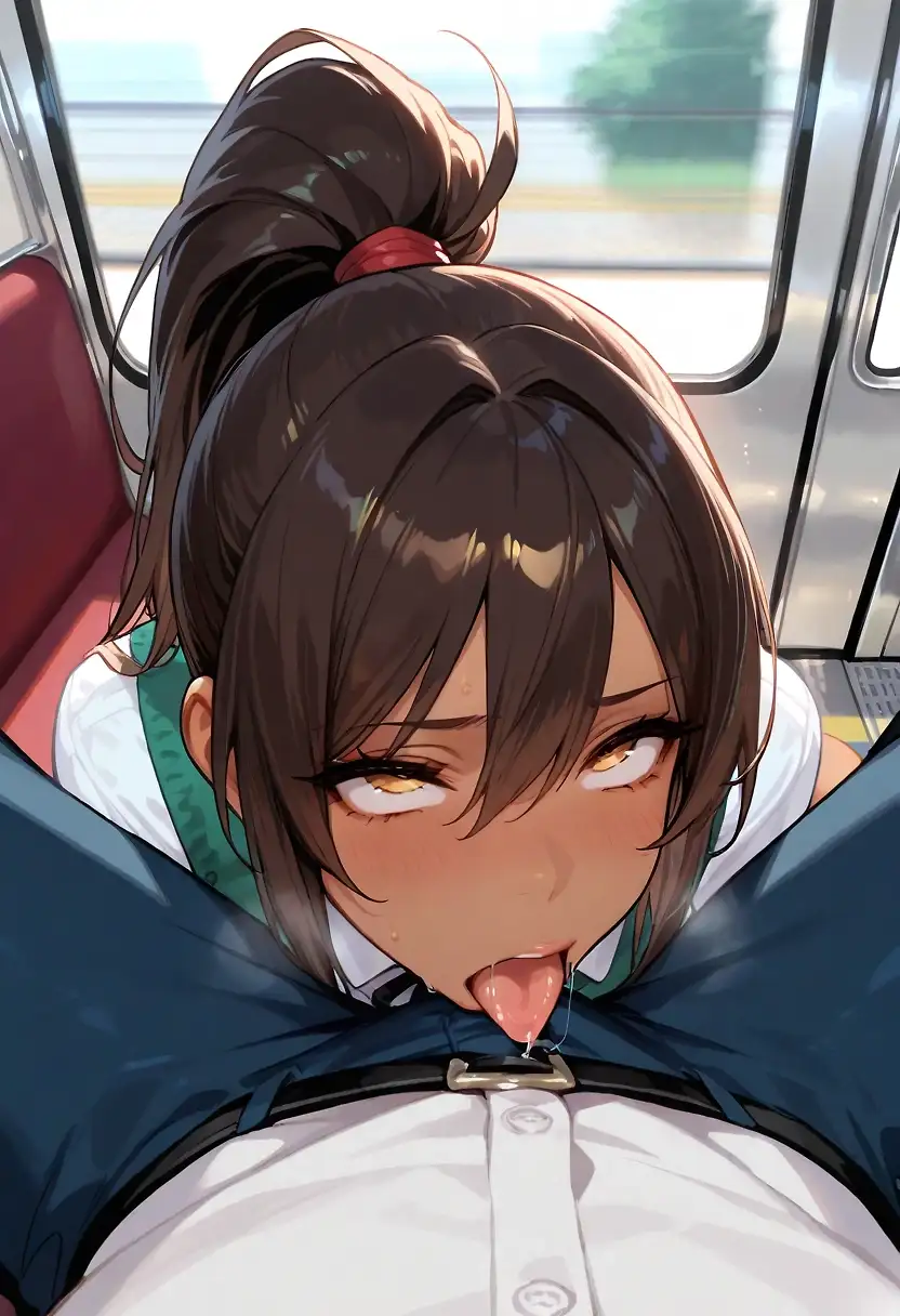 AI art "Quickly before the train stops"