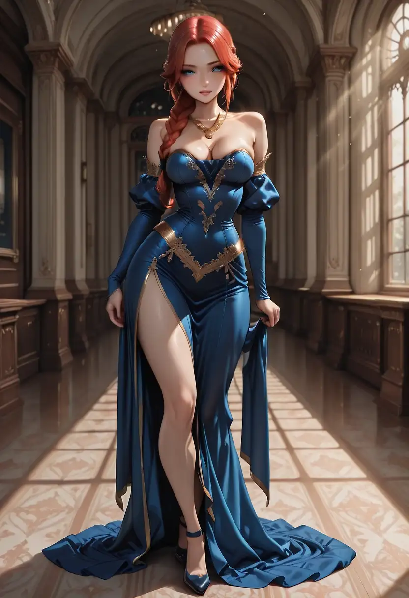 AI art 'Formal Red M'