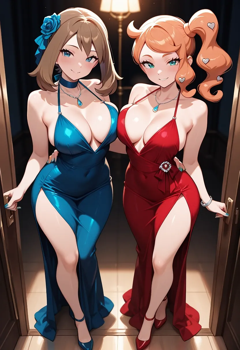 AI art "Thanks for the 300 followers" with user description "Thank you for the 300 followers ! May and Sonia are ready to go celebrate it with you."