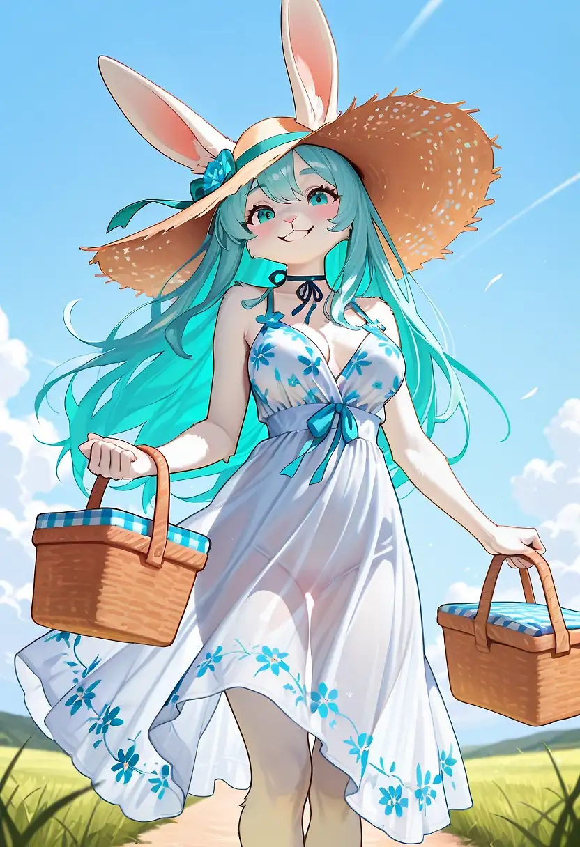 AI art "A spring stroll with Syouko."