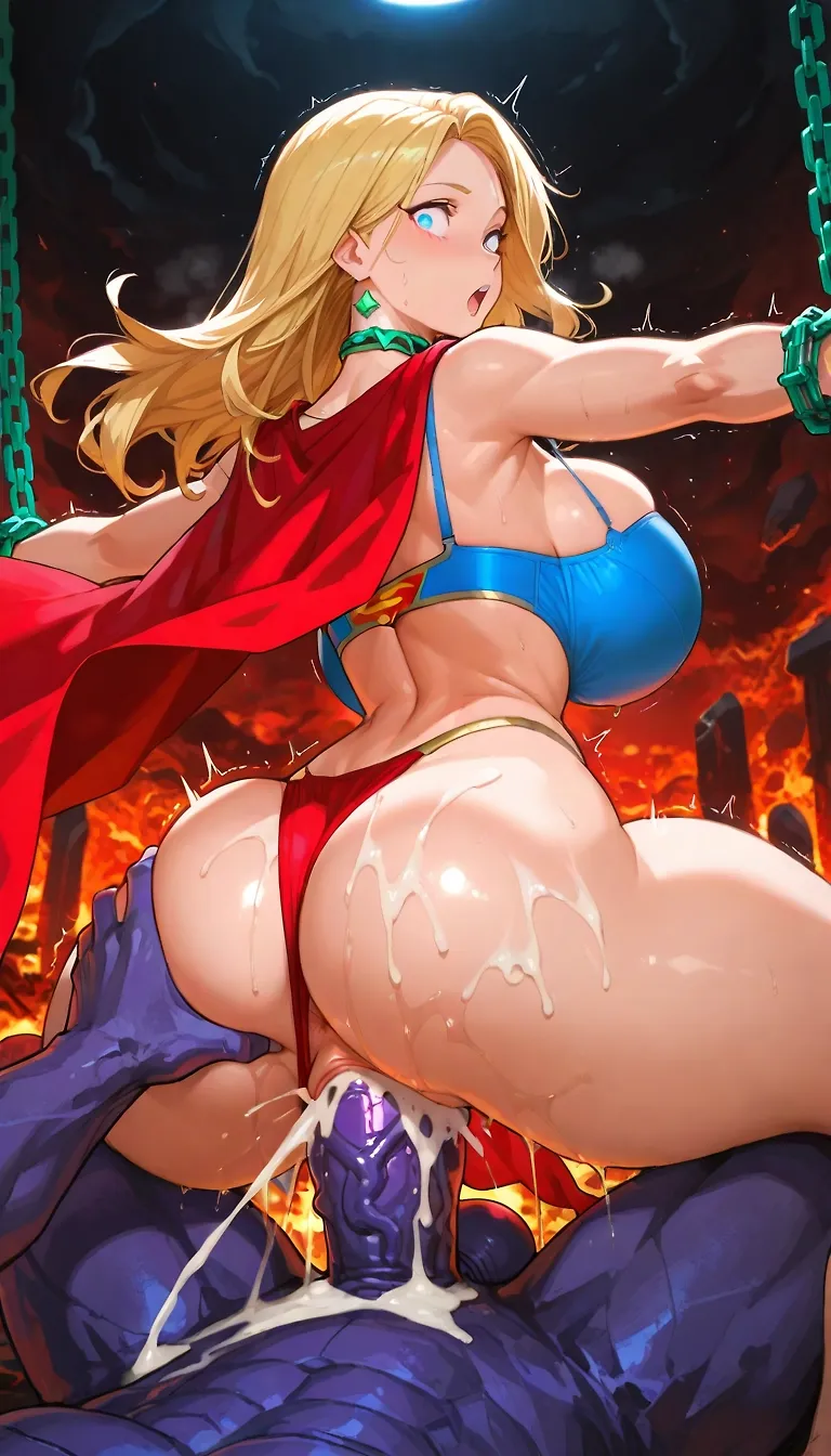 Supergirl vs Darkseid