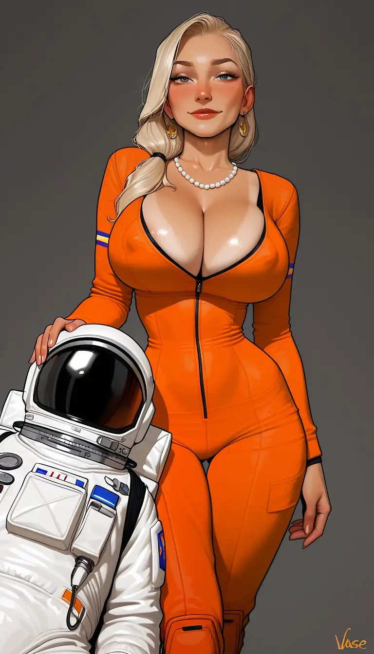AI art "Summer's wardrobe. Astronaut space suit 👩🏼‍🚀🌠🌛"