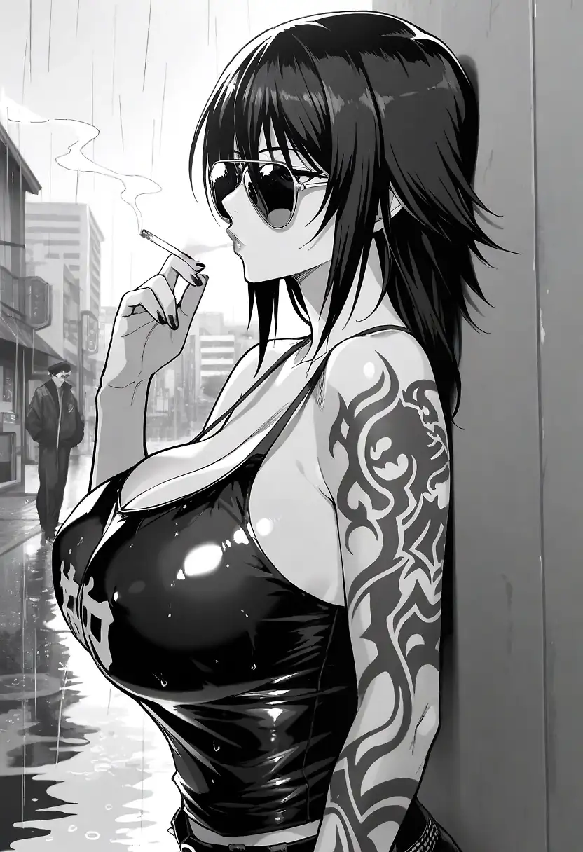 AI art 'Shiranui Mizuki x Cowboy Bebop x Streetwear'
