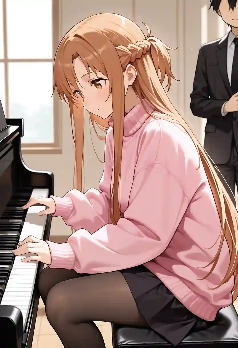 AI art 'trying piano' with user description 'trying to make something cool with a piano but it doesn't really work'