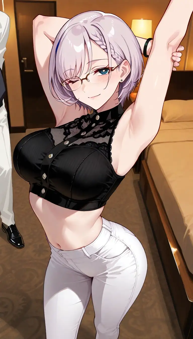 AI art "Reine stretching"