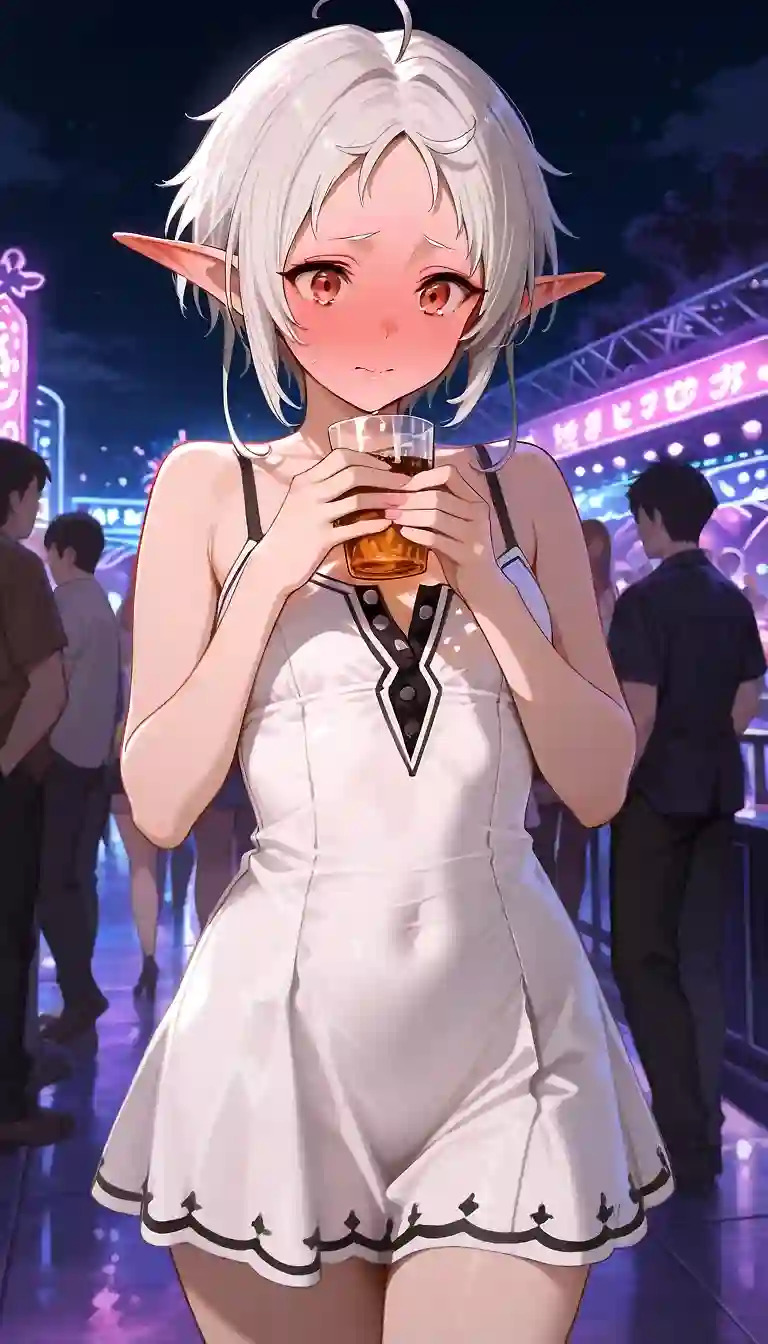 AI art "Sylphy has too much fun at the bar"