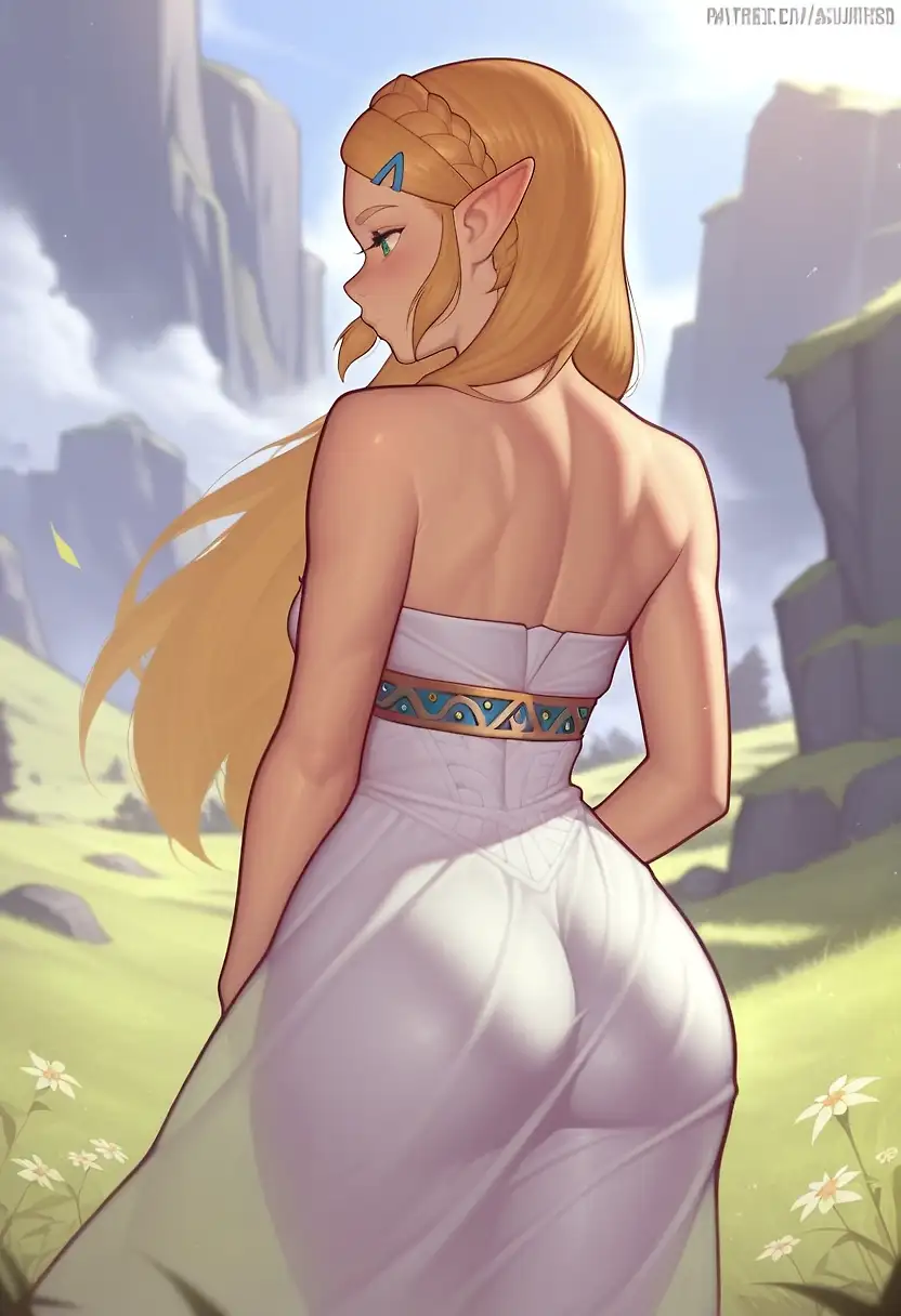 AI art "Zelda in Dress"