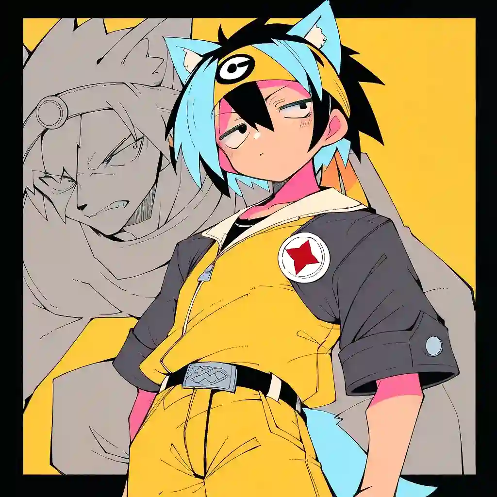 AI art 'Project:C - Cast Visuals (SFW)' with user description 'various characters, similar prompts. oc's from a story I've not really been able to pin down a good medium for. fighting game vibes kinda, a sci-fi + fantasy crossover sort of deal with a strong desire for branching timeline elements that I've started and dropped several times now.  character names are Elliot Hunt, Cori Achliss, Alexander "Alex" Grant, Edsel , and Joshua respectively.'