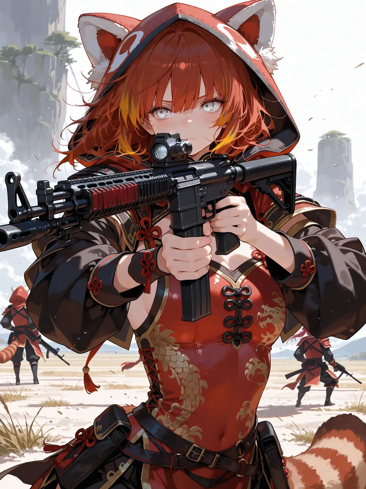 AI art 'Red Panda Army'