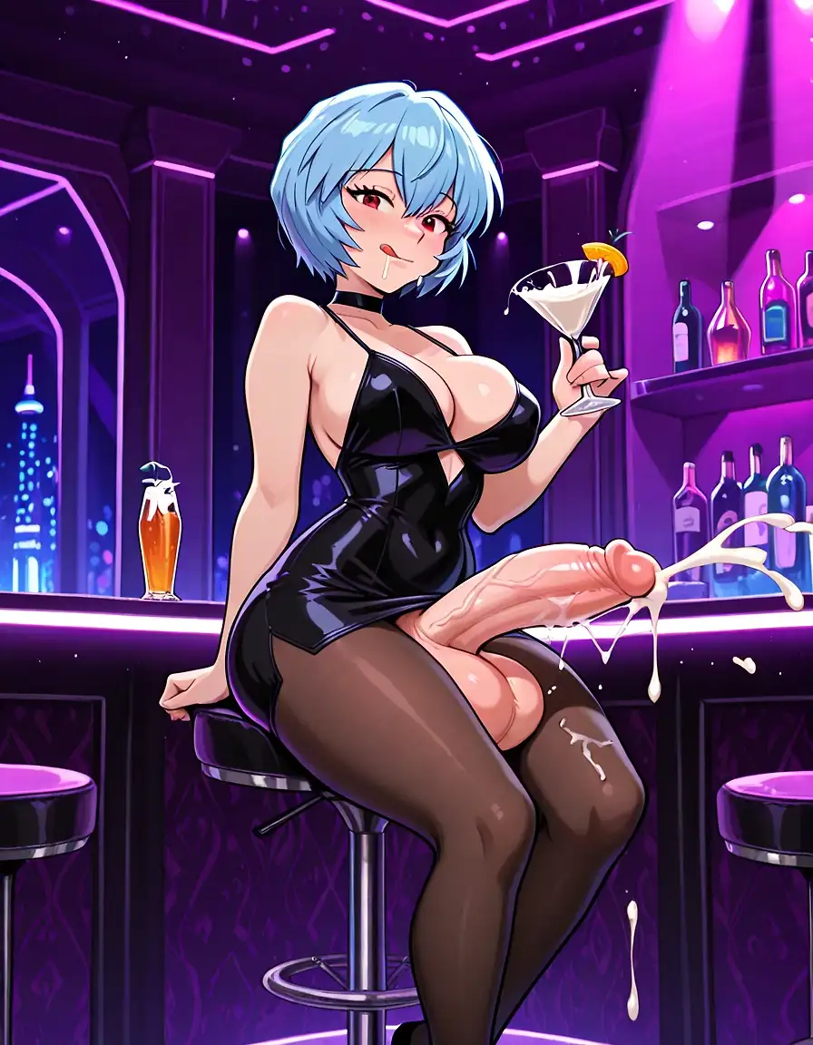 AI art "Want a sip?"