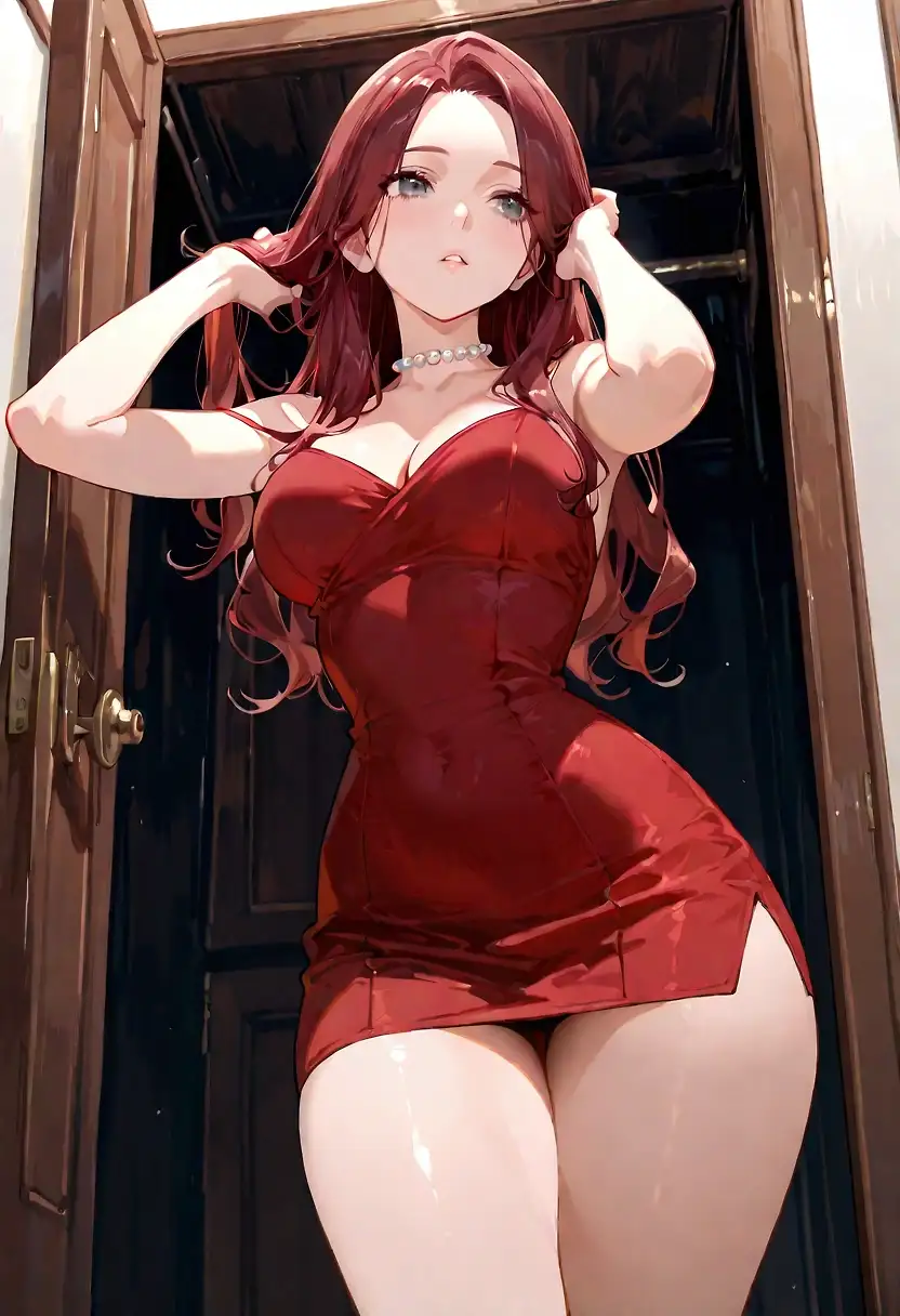 AI art '“BABY, I’M READY!!' with user description 'Barry knows you don’t need a special occasion for a romantic night out.
She works so hard round the clock that every opportunity he gets he wants her to have a good time.
🍷🍷 ✨🕯️ 🪔 ✨ 🪵🔥🪵
He is taking her to her favorite Italian restaurant.
Candles, live piano music and her favorite table by the fireplace arranged with red roses only for her.
🌹🌹 ❤️ 🌹🌹
It is never ‘too much’ when you love someone.'