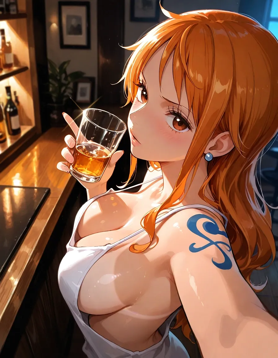 One Piece girls go to the bar .. those who can.