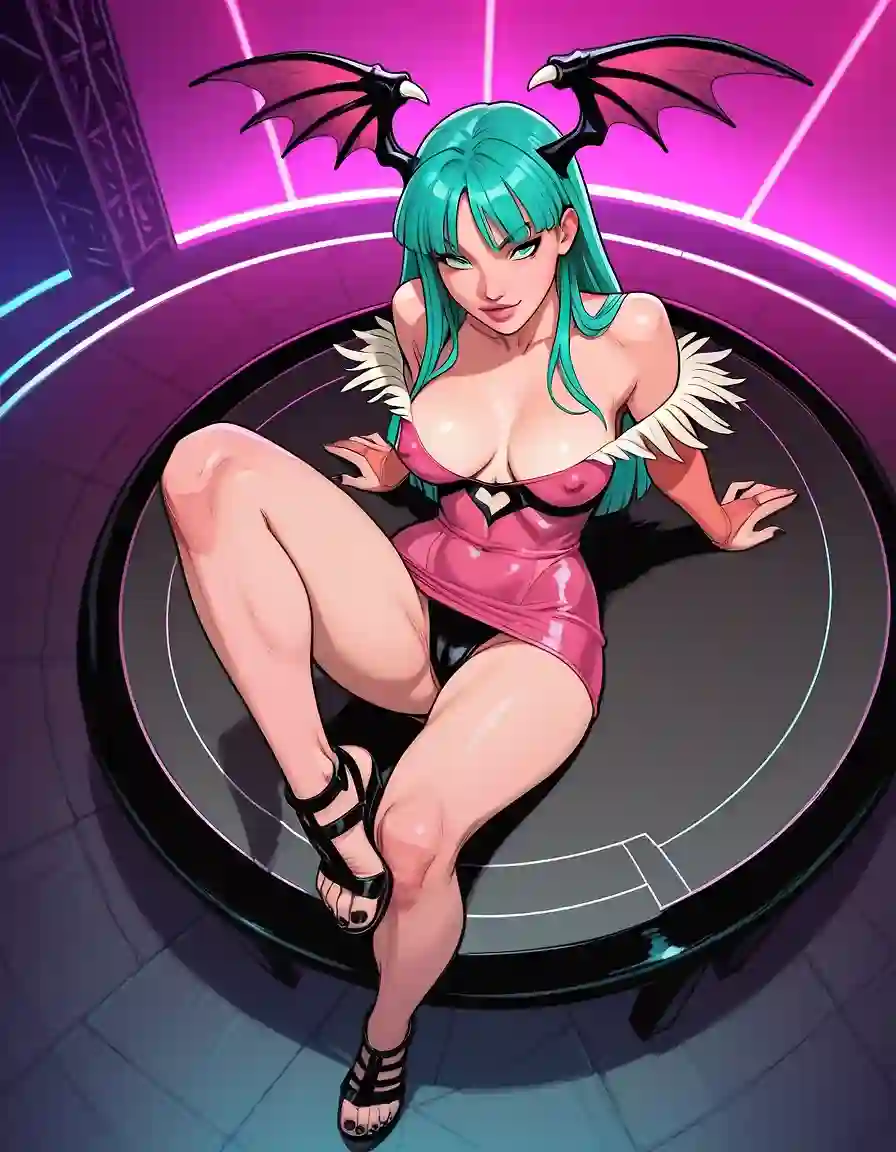 AI art 'Morrigan Knows What You Want <3' with user description 'various models, similar prompts'