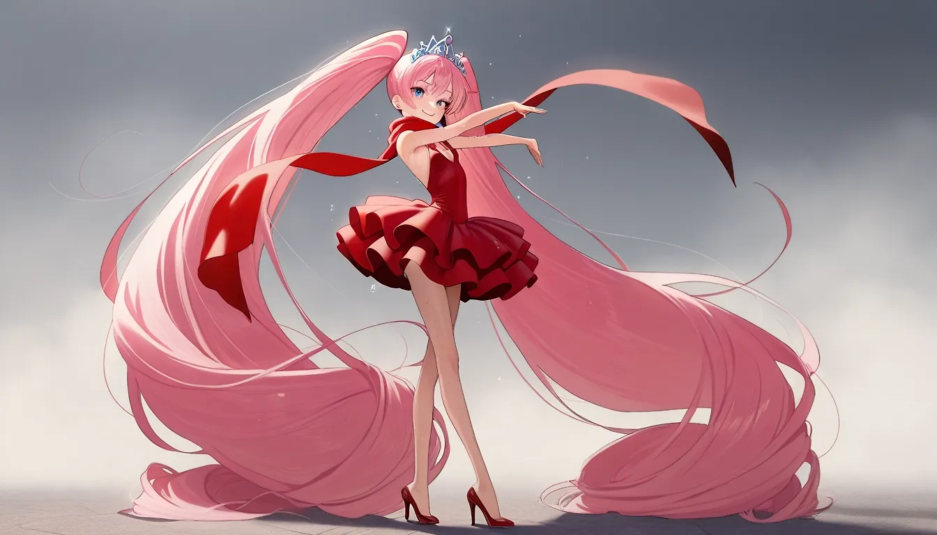 Dancing pink
