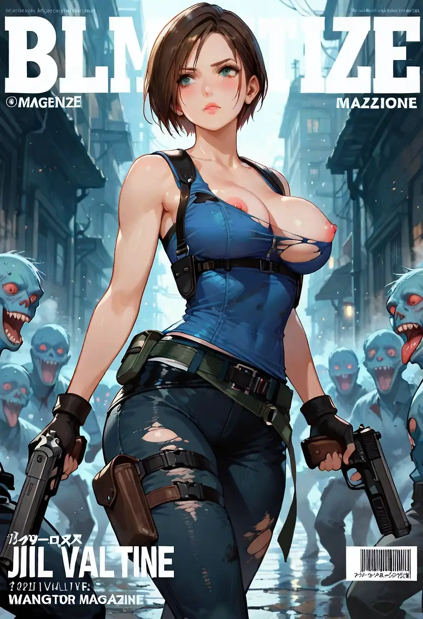 AI art "Even zombies are fan of her"