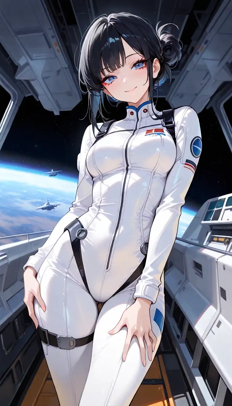 AI art "In space, no one can hear you moan Ep.1"