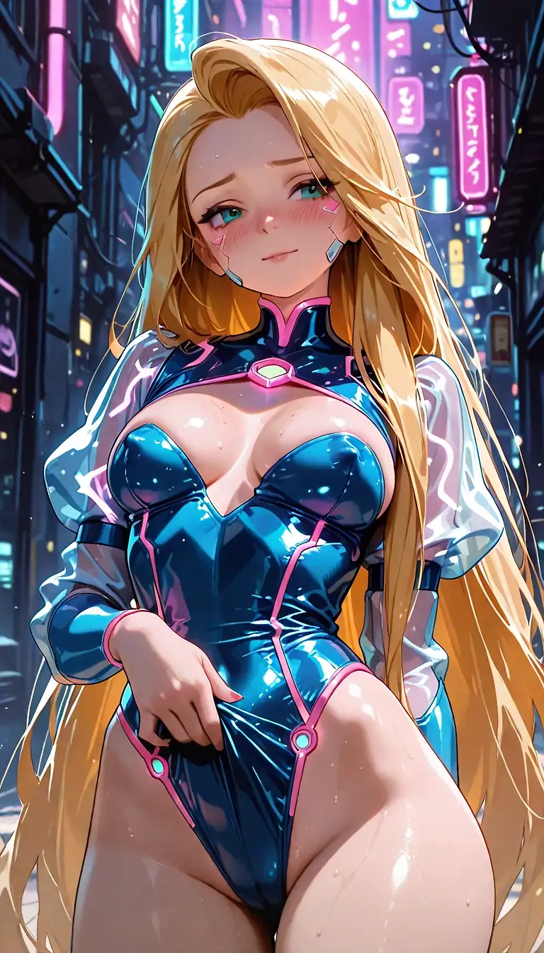AI art "Rapunzel (Cyberpunk) - Daily One Shot"