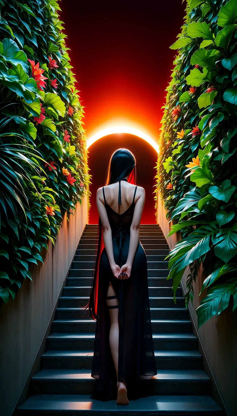 AI art "Towards the Eclipse"