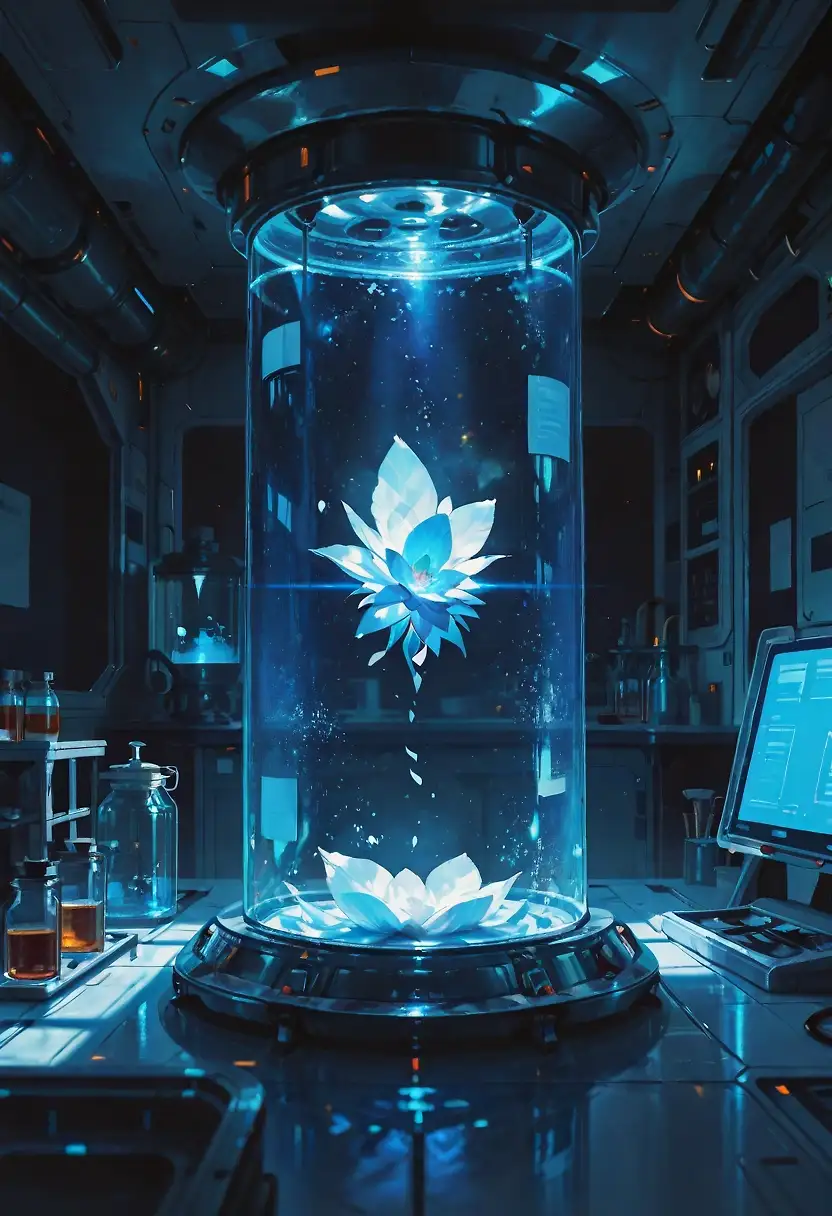 AI art "Something Beautiful in the Lab"