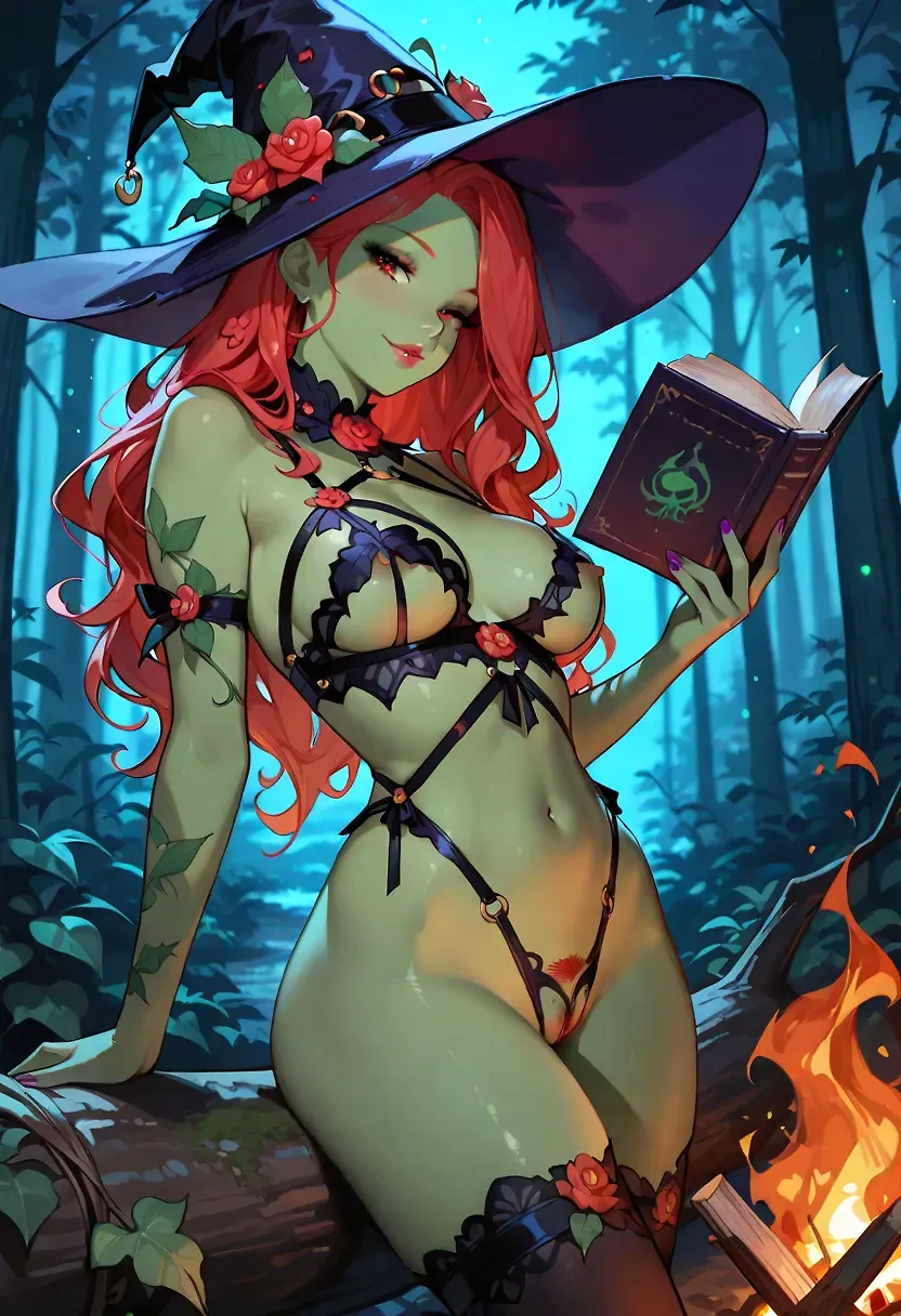 Ivy's Halloween witch.