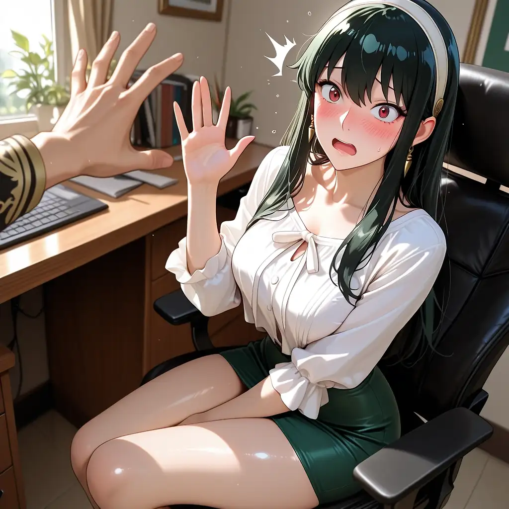AI art 'Yor Briar sneaky sex at office'