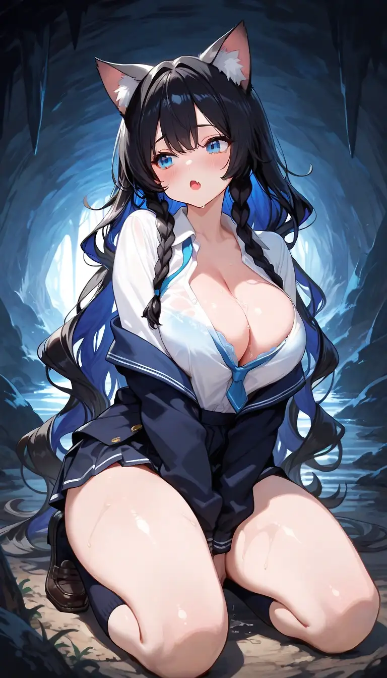 AI art "Fun with some tentacles 🤭"