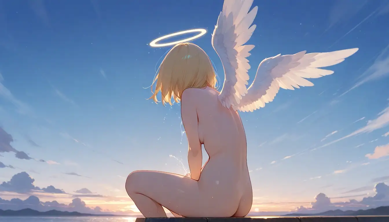 AI art "angel and masturbation"