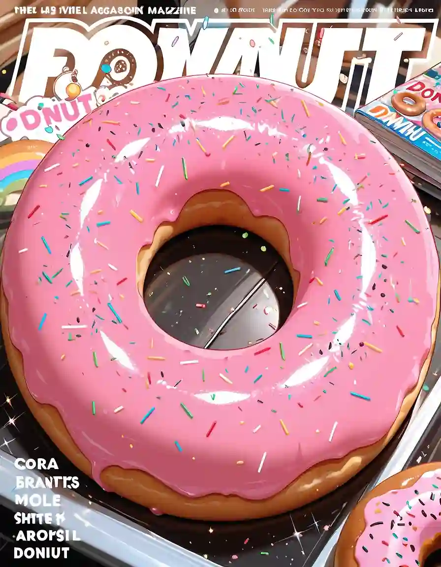 AI art 'Donut cover girl?' with user description 'The true protagonist'