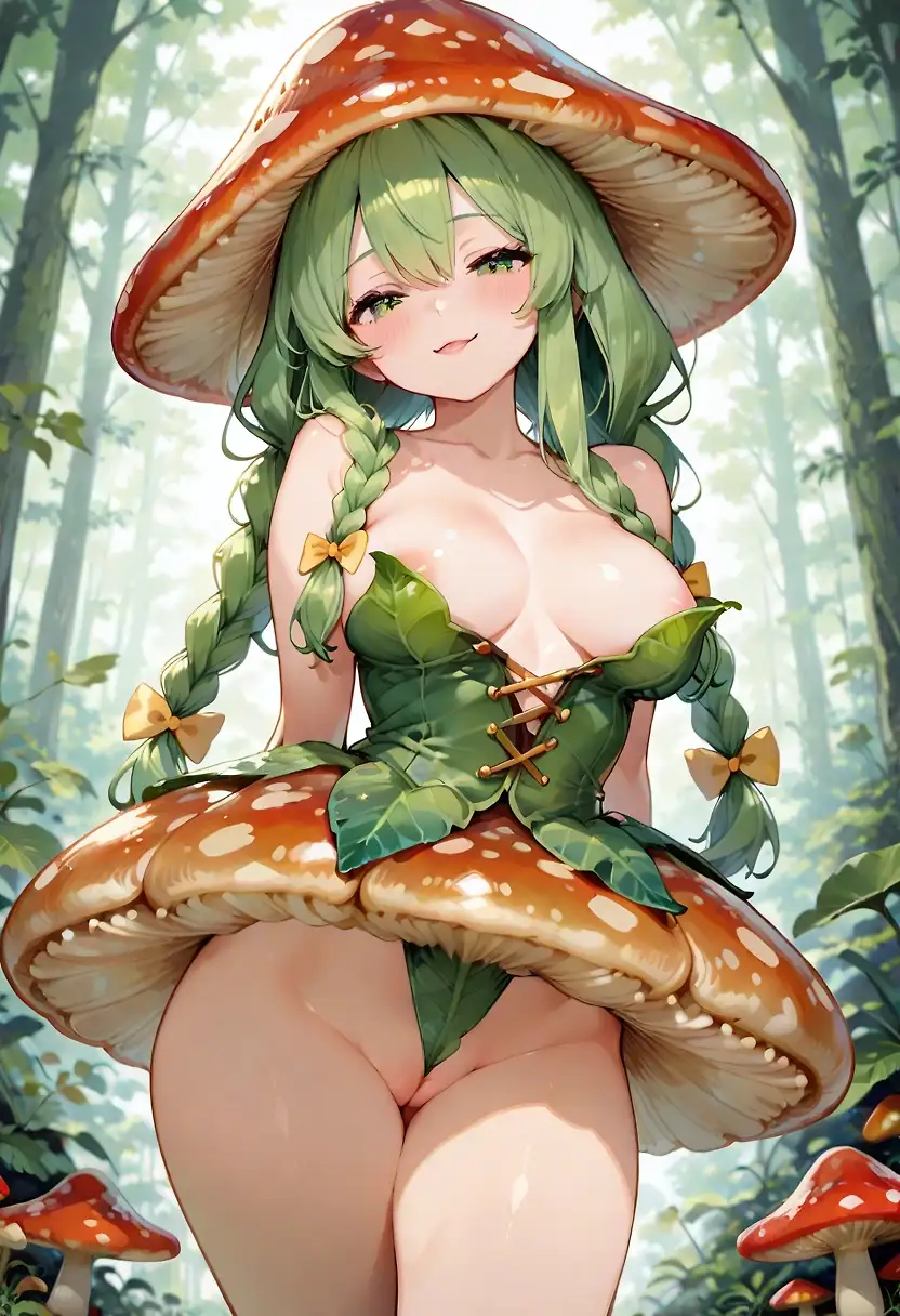 AI art "Mushroom girls"