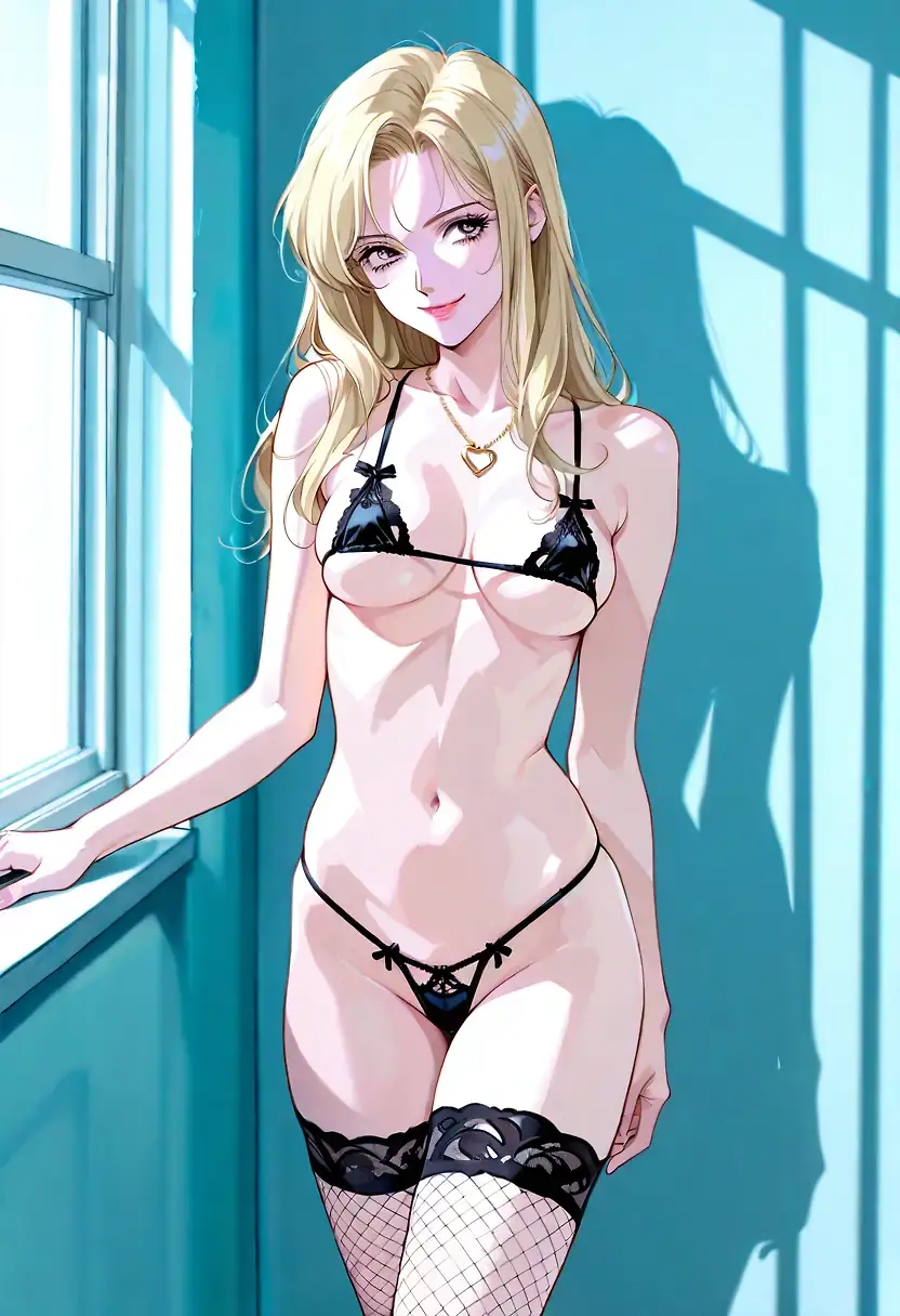 AI art 'Gen X pin up girls' with user description '90s style'